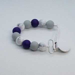 Galaxy Silicone Pacifier Clip